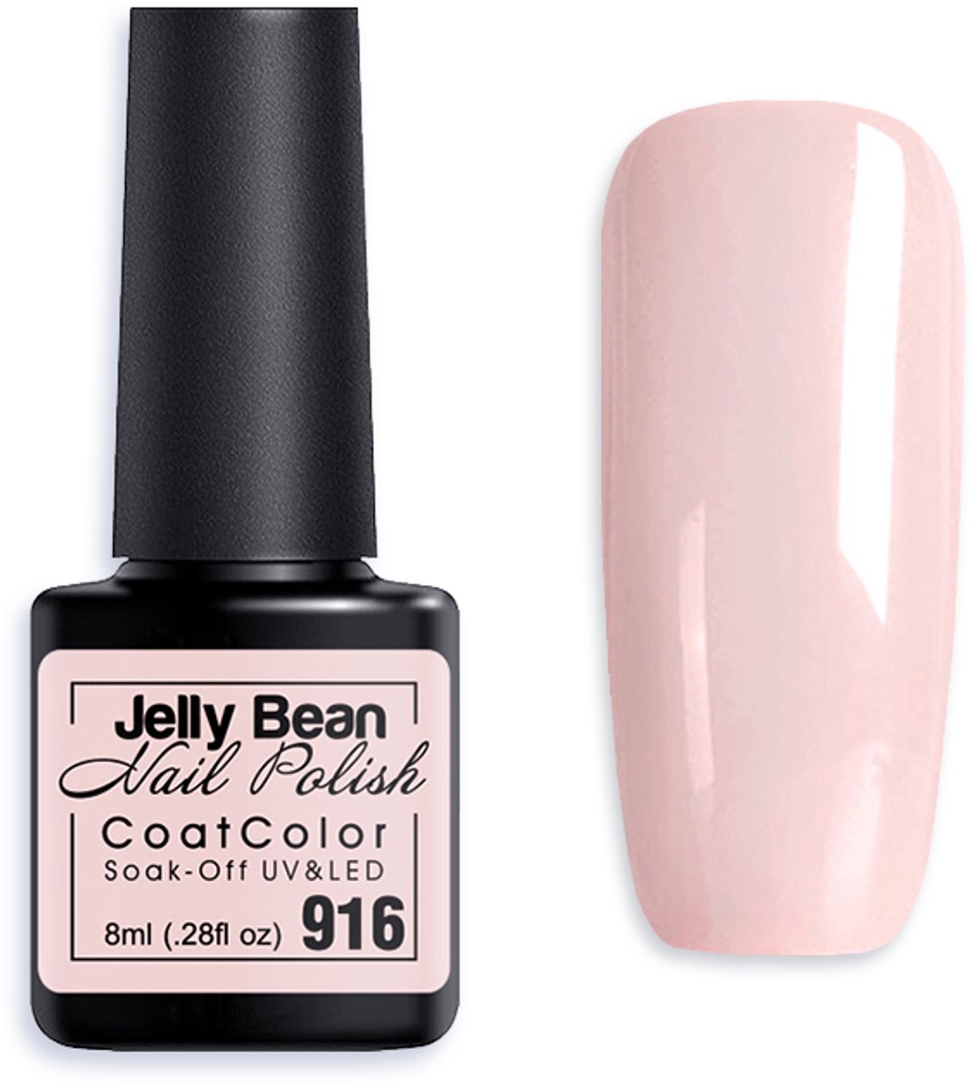 Jelly Bean Nail Polish Gel Nagellak New - Gellak - Nude - UV Nagellak 8ml