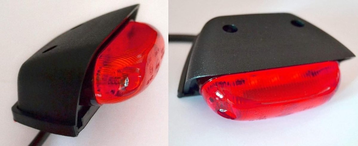 LED Markeringslampen Vrachtwagen - Achterlichten Aanhanger - Zichtbaarheid Verbeteren - Universeel 12/24V - Compact Ontwerp - Wit