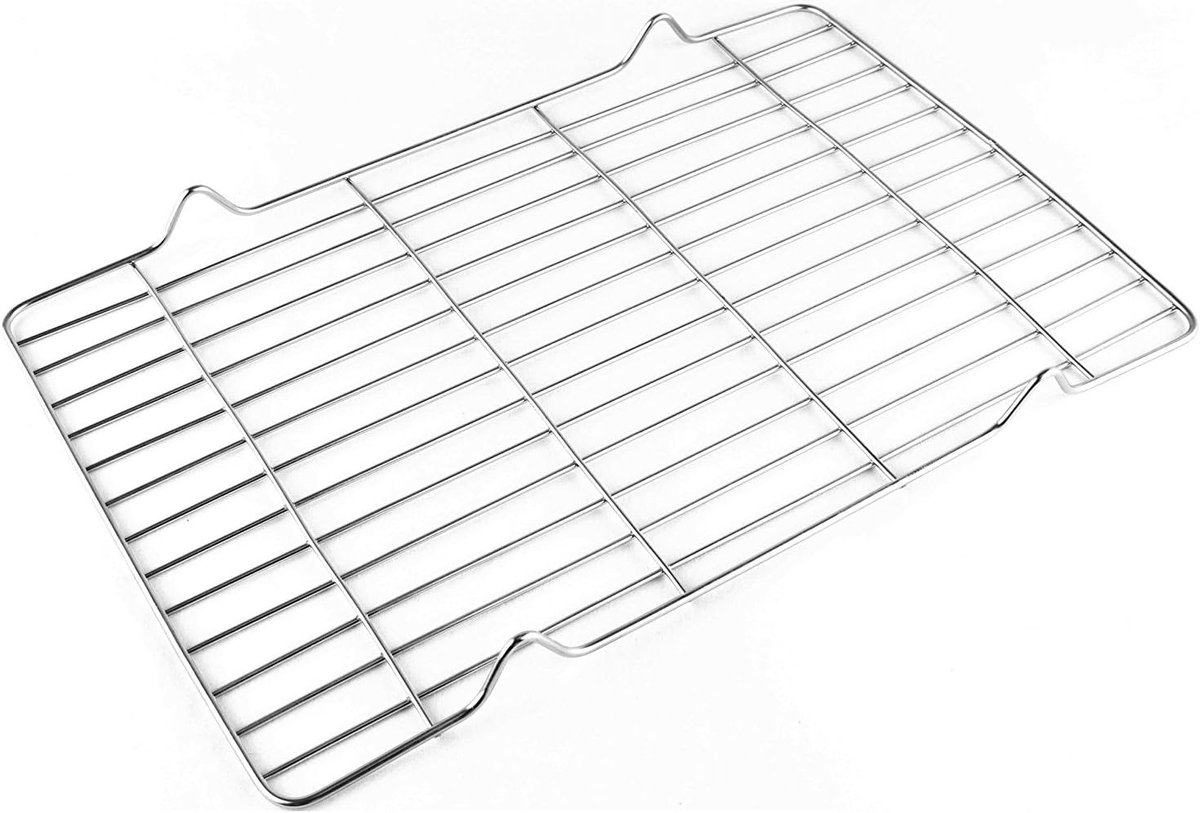 Oven Grillrooster - Bakrooster Oven - Oven Gebruik - Specifieke Pasvorm - 34.5 x 22 cm