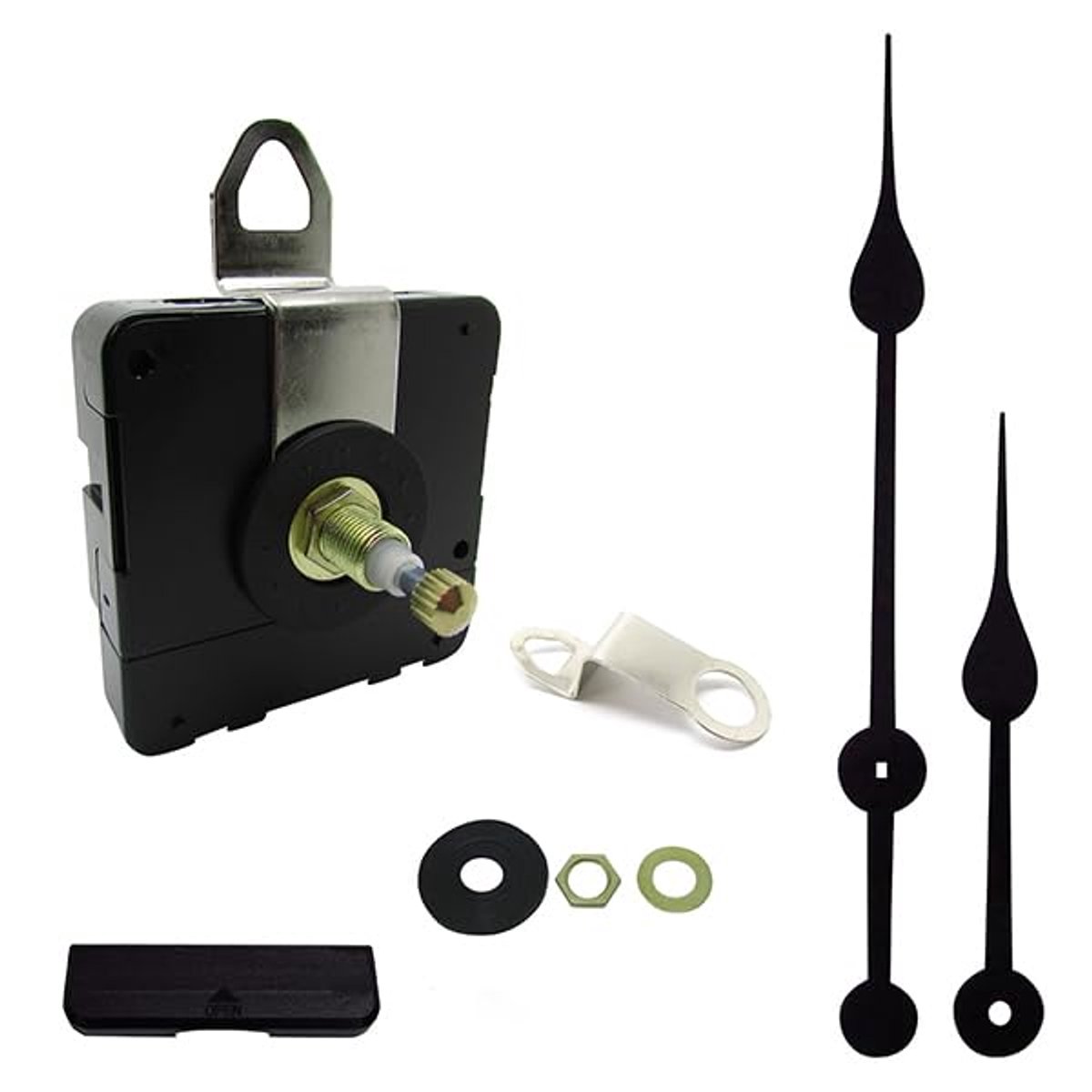 Kwarts Klokmechanisme - Uurwerk Motor - Klok Reparatie - Hoge Koppel Motor - 221mm - Zwart