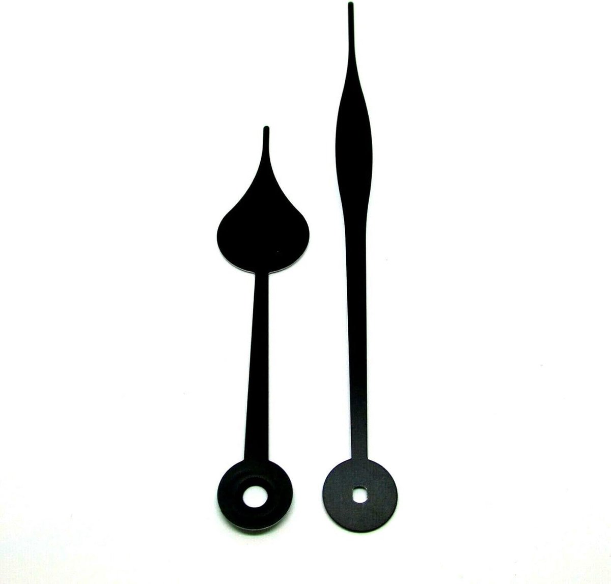 Klok Wijzers - Vervangende Wijzers - Klok Reparatie - Euroshaft Compatibel - 136mm - Zwart