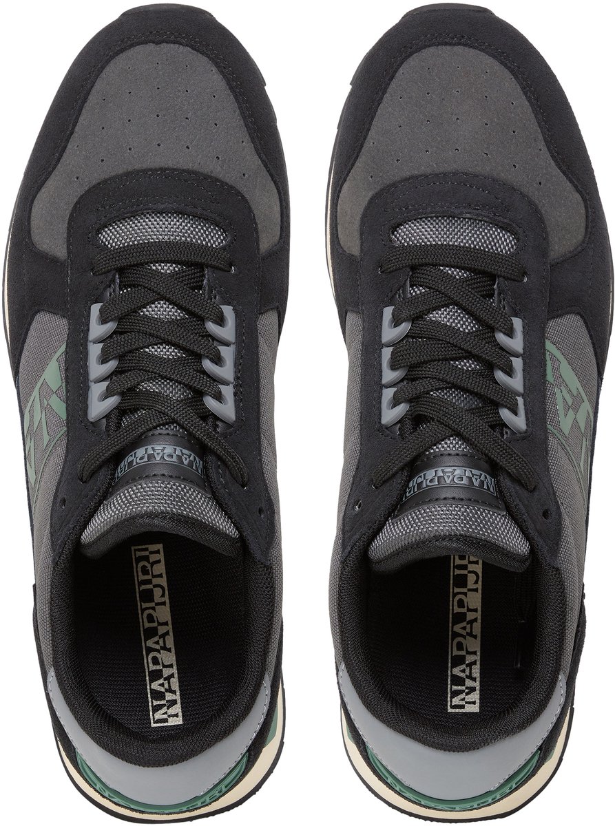 Lage leren sneakers Grijs