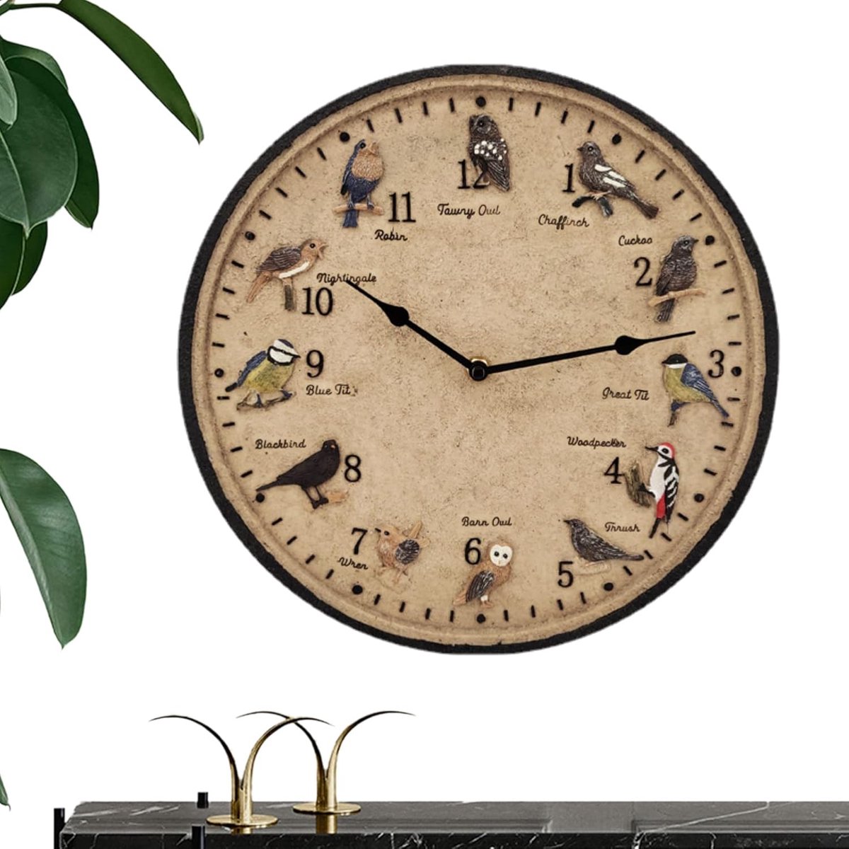 Tuinklok - Terrasklok Buitenklok - Woonkamer Keuken Tuin - Regendicht Harsontwerp - 305 cm Diameter