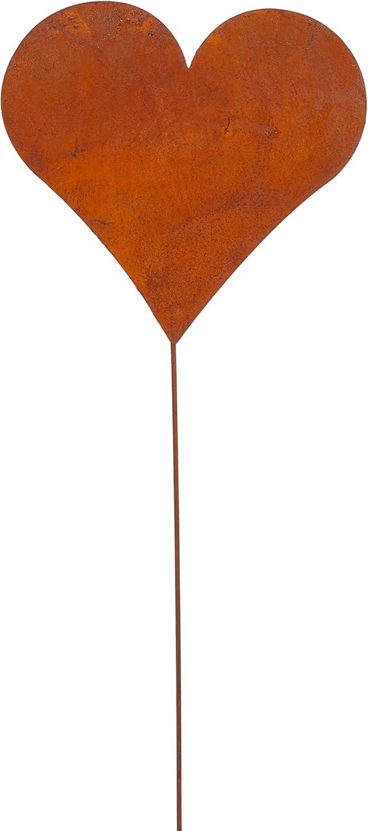 Tuinstekers Hart - Decoratie Harten - Tuin Decoratie - Roest Design - 80 cm Hoog - Bruin