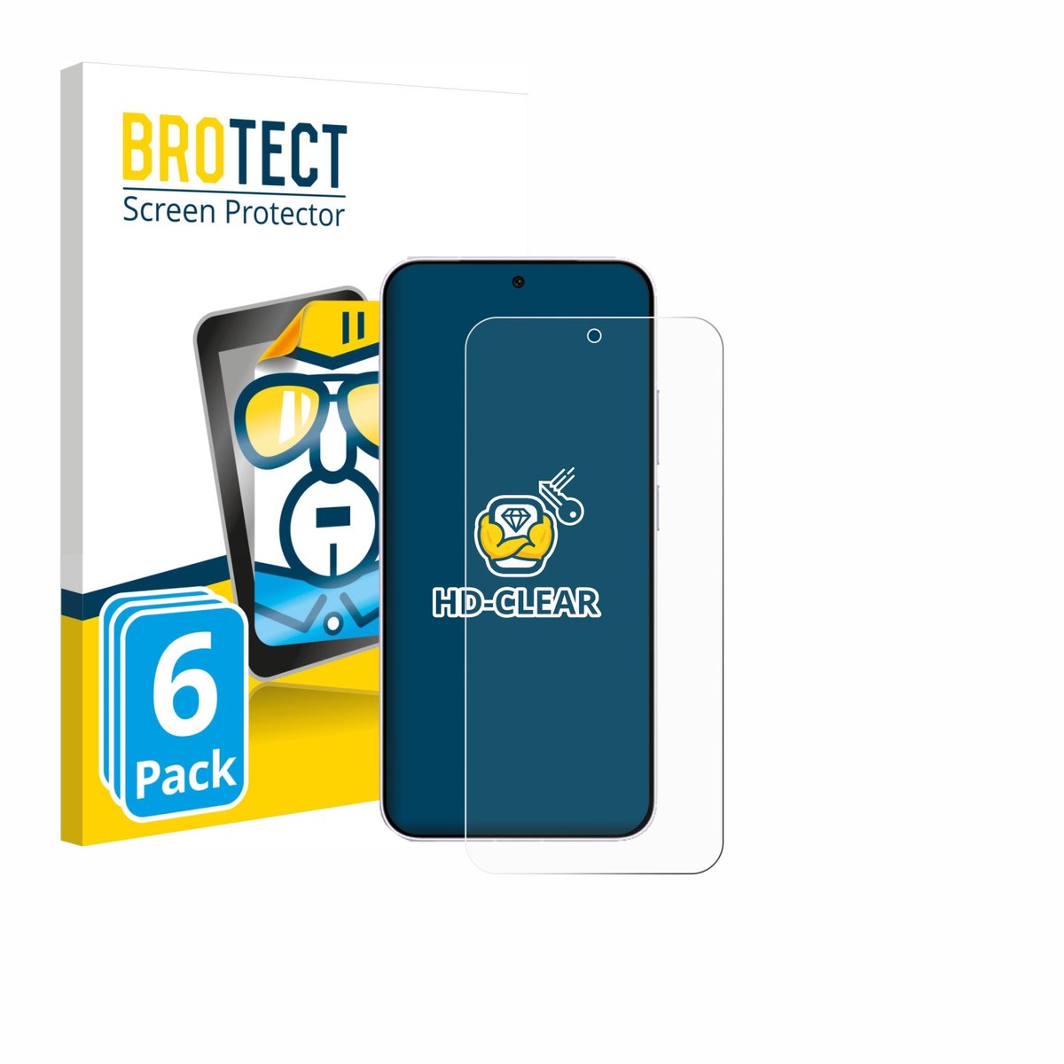 BROTECT - Screenprotector voor Vivo X300 FE - Folie Beschermfolie transparant 6 Stuks