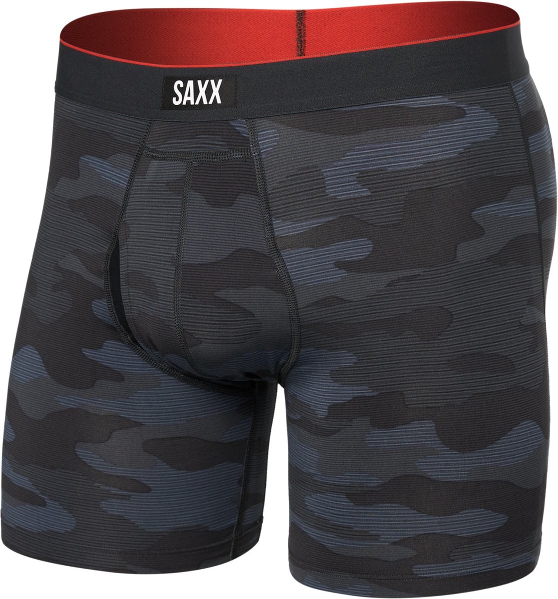 SAXX Heren Boxershort Multi-Sport Mesh - Boxer met BallPark Pouch® PRO - Lichtgewicht Sport Ondergoed - Zwart - XL