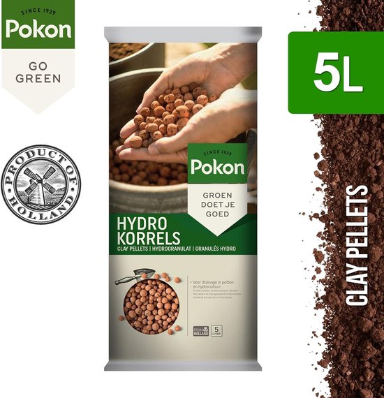 Hydrokorrels - Drainagekorrels Kleikorrels - Planten Drainage - Optimale Waterhuishouding - 5 Liter - Bruin