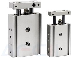 Pneumatische Cilinder - Dubbele Staaf Cilinder - Industriële Automatisering - Met Magneet - 6mm Boring 15mm Slag - Metaal