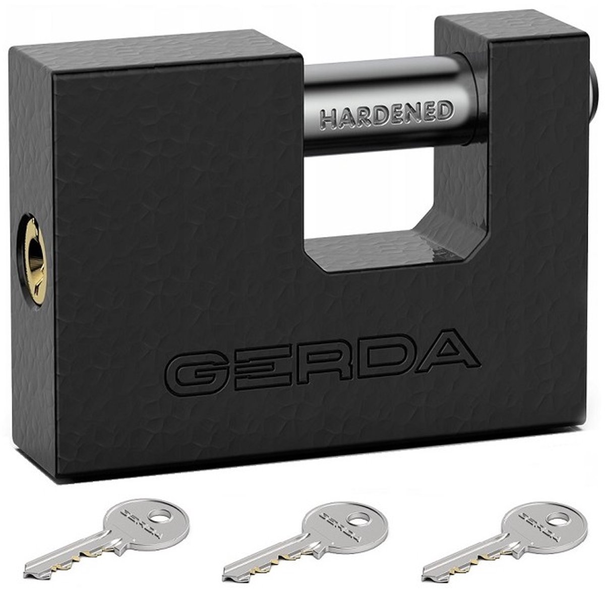 Gerda T90 - Hangslot - Trzpieniowa - Gietijzeren Behuizing - Stalen Pen