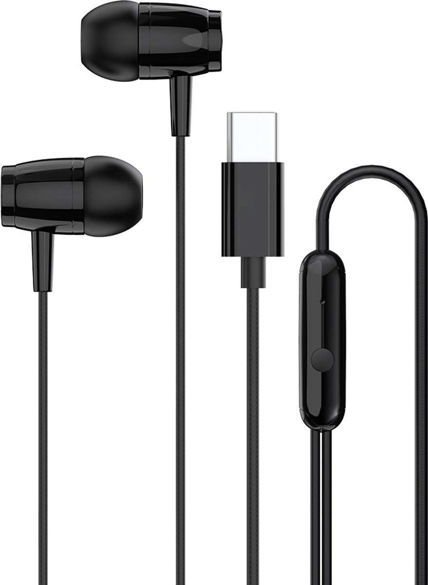 Canyon SEP-5 Serie - In-ear koptelefoon - USB-C Kabel - Zwart