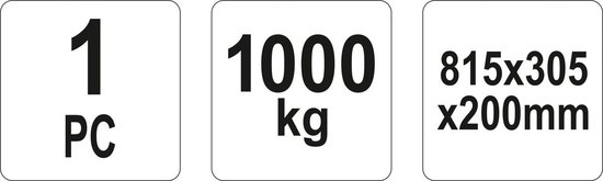 Yato - Auto Oprijbok - 1000kg - Stalen Constructie — afbeelding 2