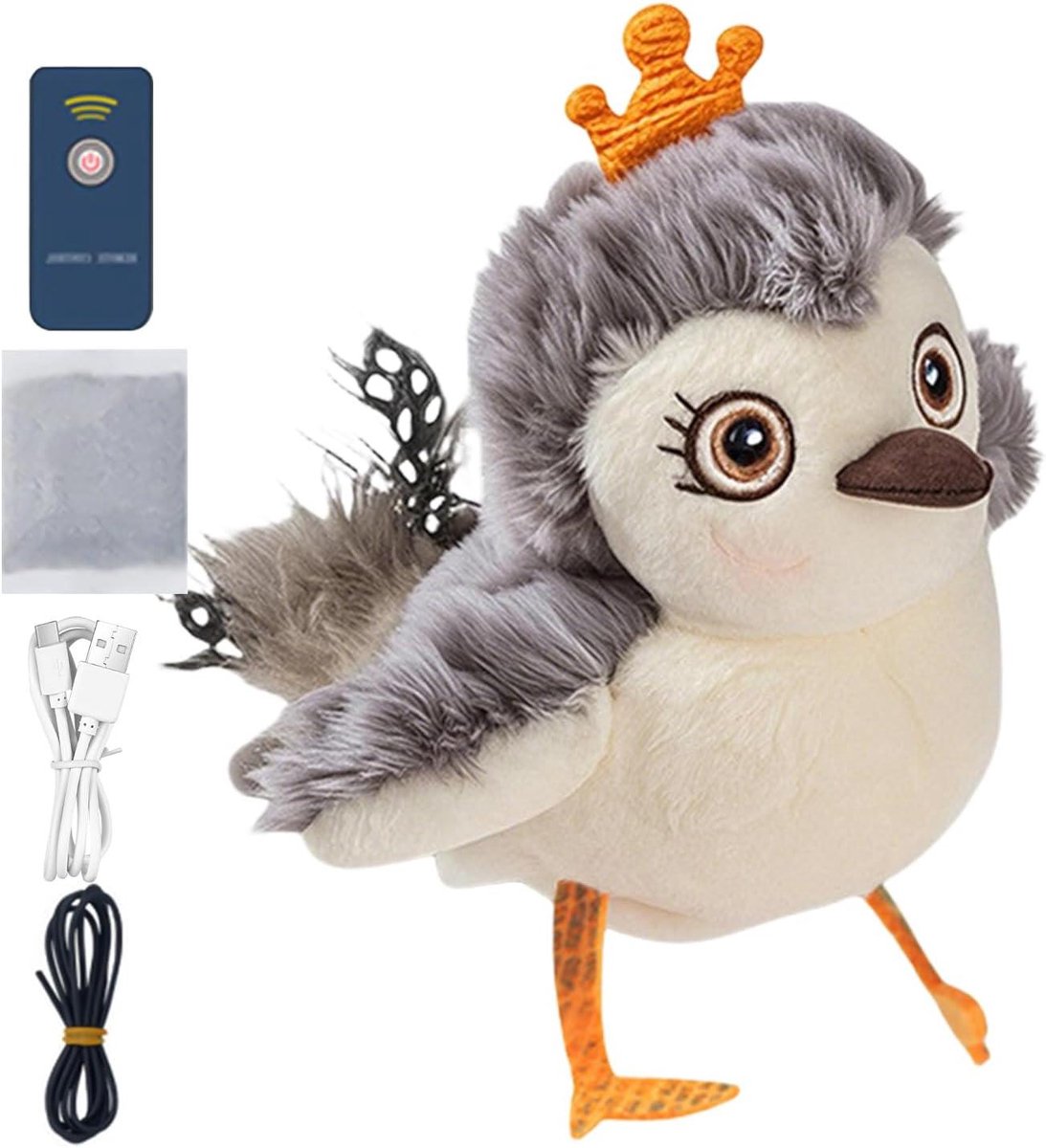 Kattenspeelgoed Vogel - Interactieve Vogel Speeltje - Katten Vermaken - Realistisch Tjilpen - Niet Gespecificeerd - Niet Gespecificeerd