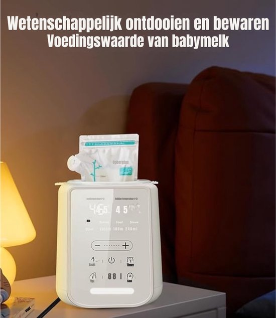 RWB® Flessenwarmer Onderweg - Flessenwarmer - Fleswarmer - Wit - 21cm x 16cm x 15cm van Rwb — afbeelding 5