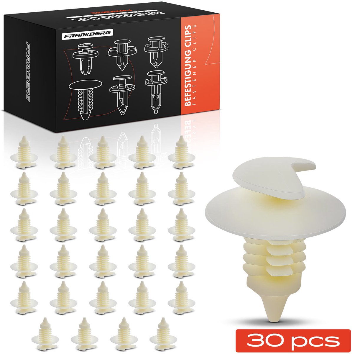 Frankberg 30x Bevestigingsclips voor Renault Clio 1 2 Espace IV