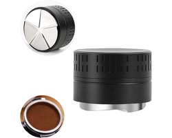 Koffie Distributeur - Espresso Distributie Tool - Espresso Maken - Zwaartekracht Adaptief - 51mm - Zwart