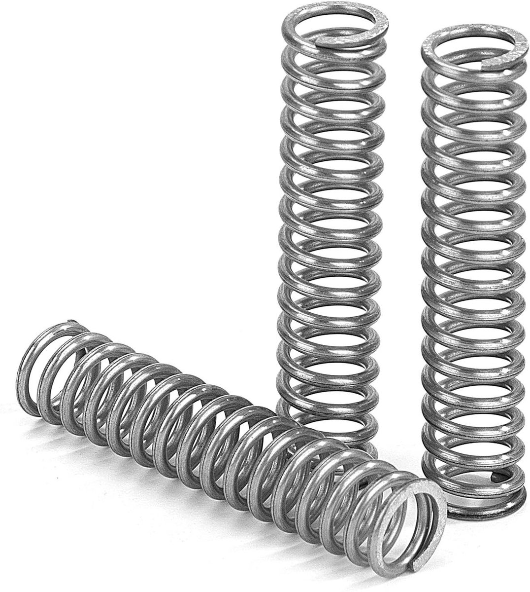 Drukveren Set - Compressieveren Roestvrij - Apparaten Reparatie - Hoge Elasticiteit - 40 mm 20 Stuks - Zilverkleurig