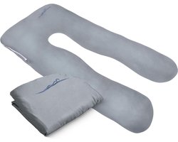 Hoes voor kussen - Vervangende sloop - Comfortabel slapen - Anti-allergeen materiaal - 60 x 120 cm - Grijs