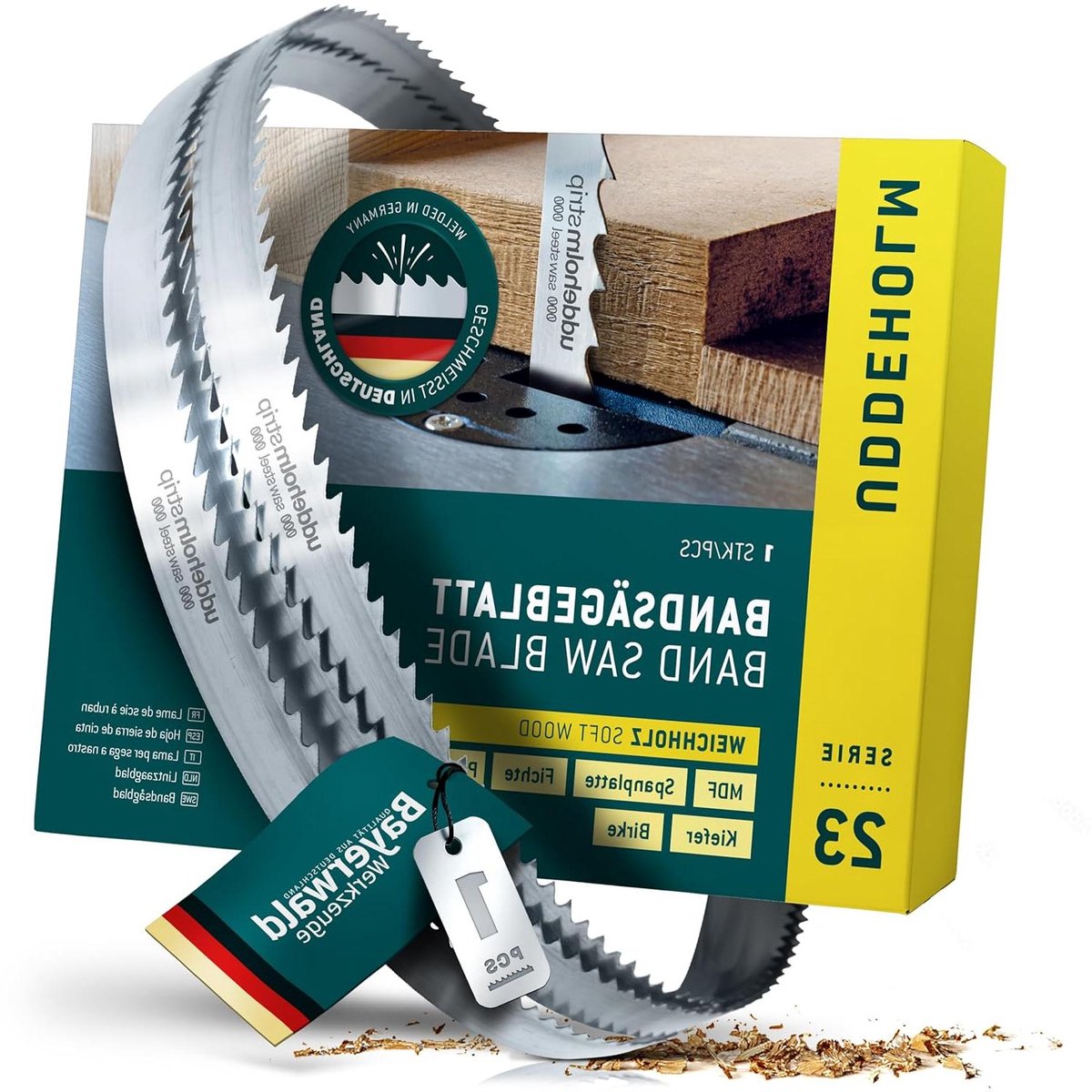 Lintzaagblad - Zaagband - Hout Zagen - Hoogwaardig Staal - 4000 x 25 mm - Zilver