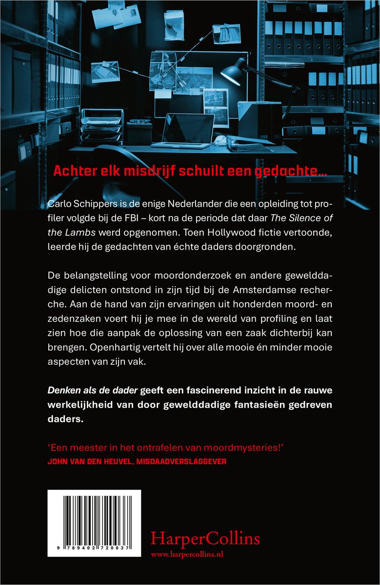 Denken als de dader - back cover