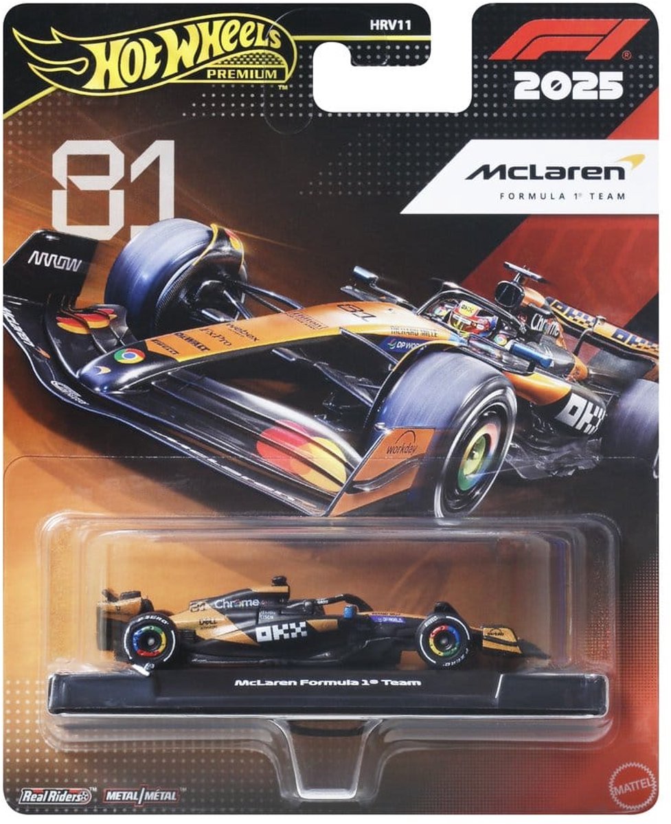 Hot Wheels Premium Formula 1 McLaren Team - Oscar Piastri — afbeelding 4