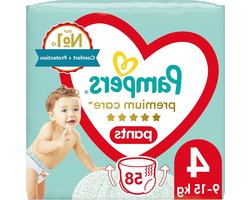 Babyluiers - Pampers Wegwerpluiers - Babyverzorging - Meest delicaat voor de huid - 58 stuks - Wit