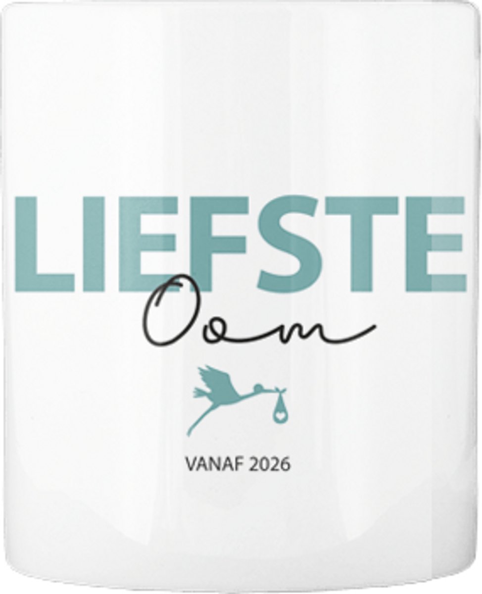 Liefste Oom | Voor alle ooms | Zwangerschapsaankondiging | Leuk cadeau | Verjaardag | Mok | Wit