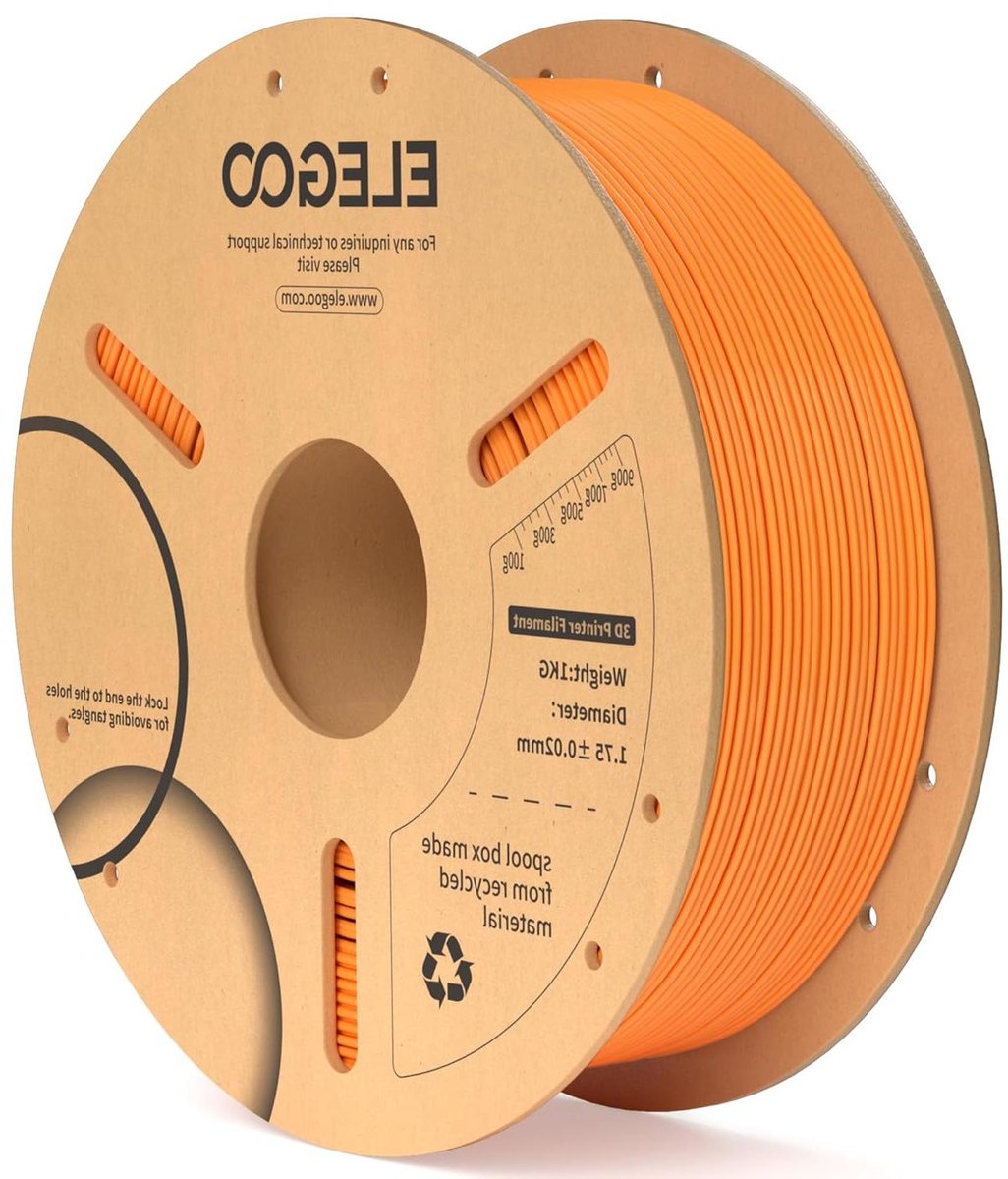 PLA+ Filament - 3D Printer Draad - 3D Prints Maken - Hogere Taaiheid - 1.75 mm 1 kg - Oranje