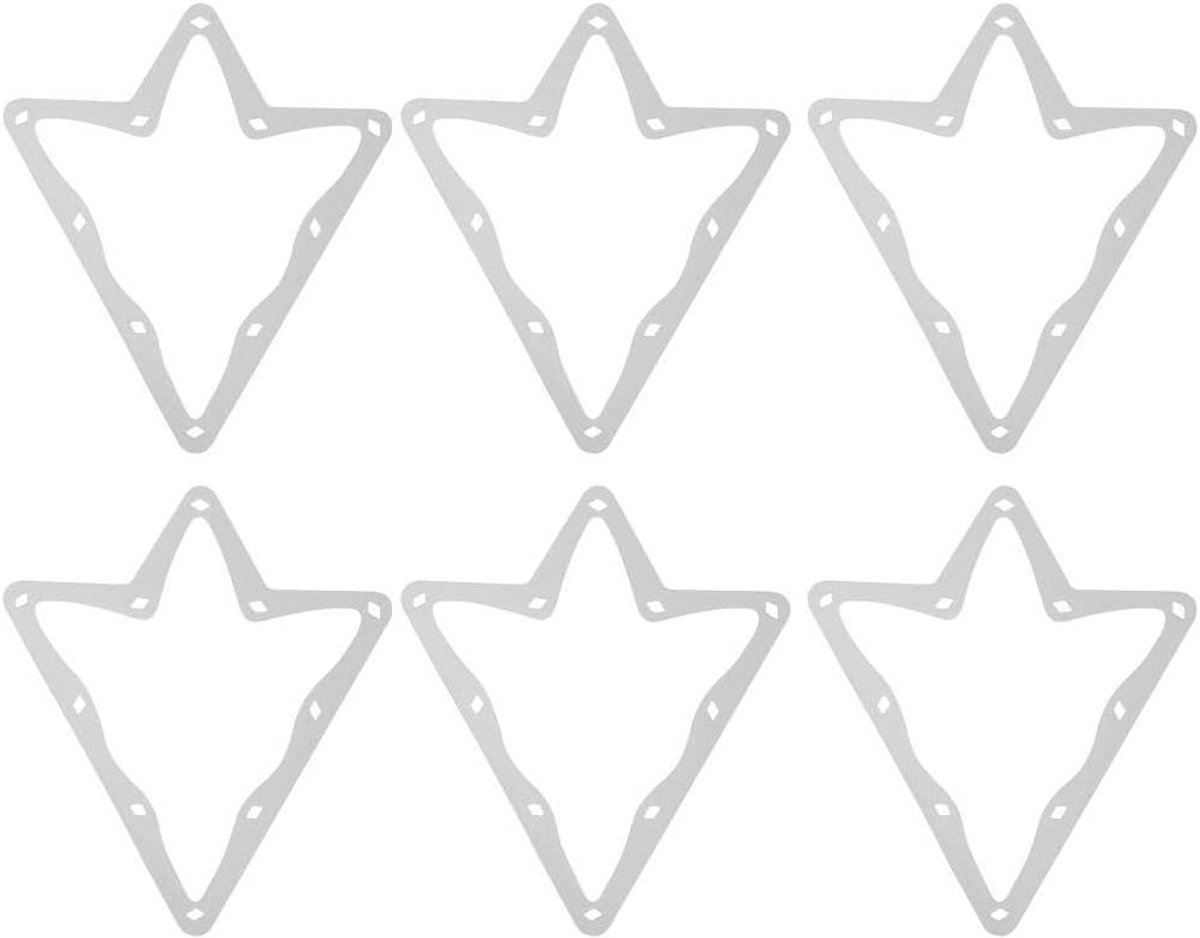 6 Stuks Magische Bal Rack Blad voor Biljart - Driehoek Rack voor 10 Ballen - Pool Accessoires en Speltools