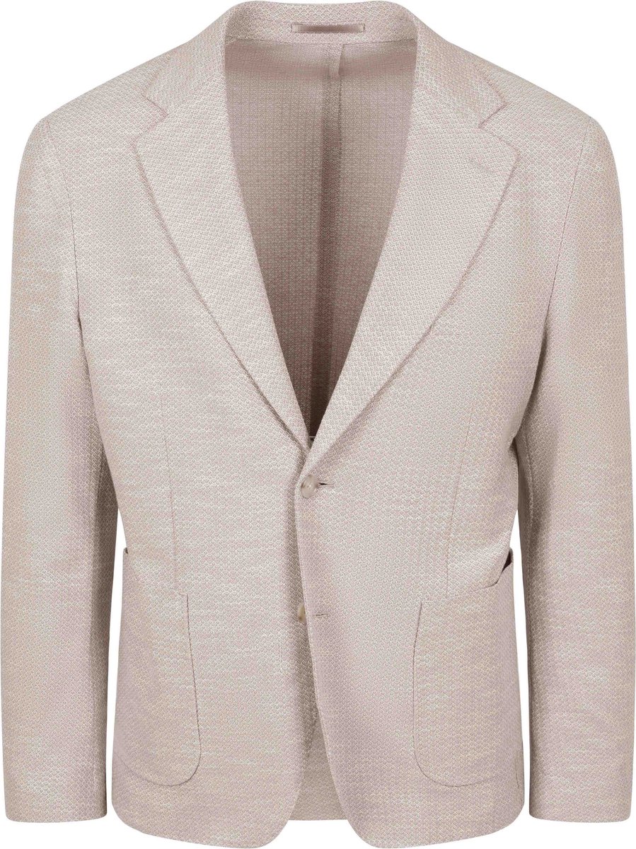 Suitable Soft Knitted Colbert Beige - Maat 46 - Heren blazer