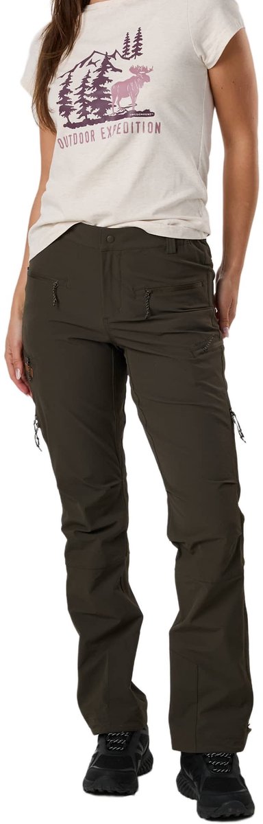 Swedemount Stryn Ripstop Stretch broek – outdoor damesbroek Olijf