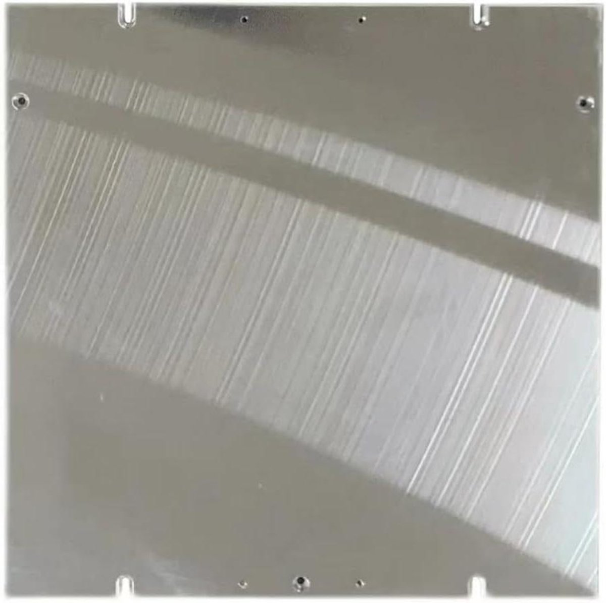 Aluminium Bouwplaat - Constructieplaat Plaat - 3D Printer Bed - Gegoten Aluminium - 35 x 35 cm - Willekeurig