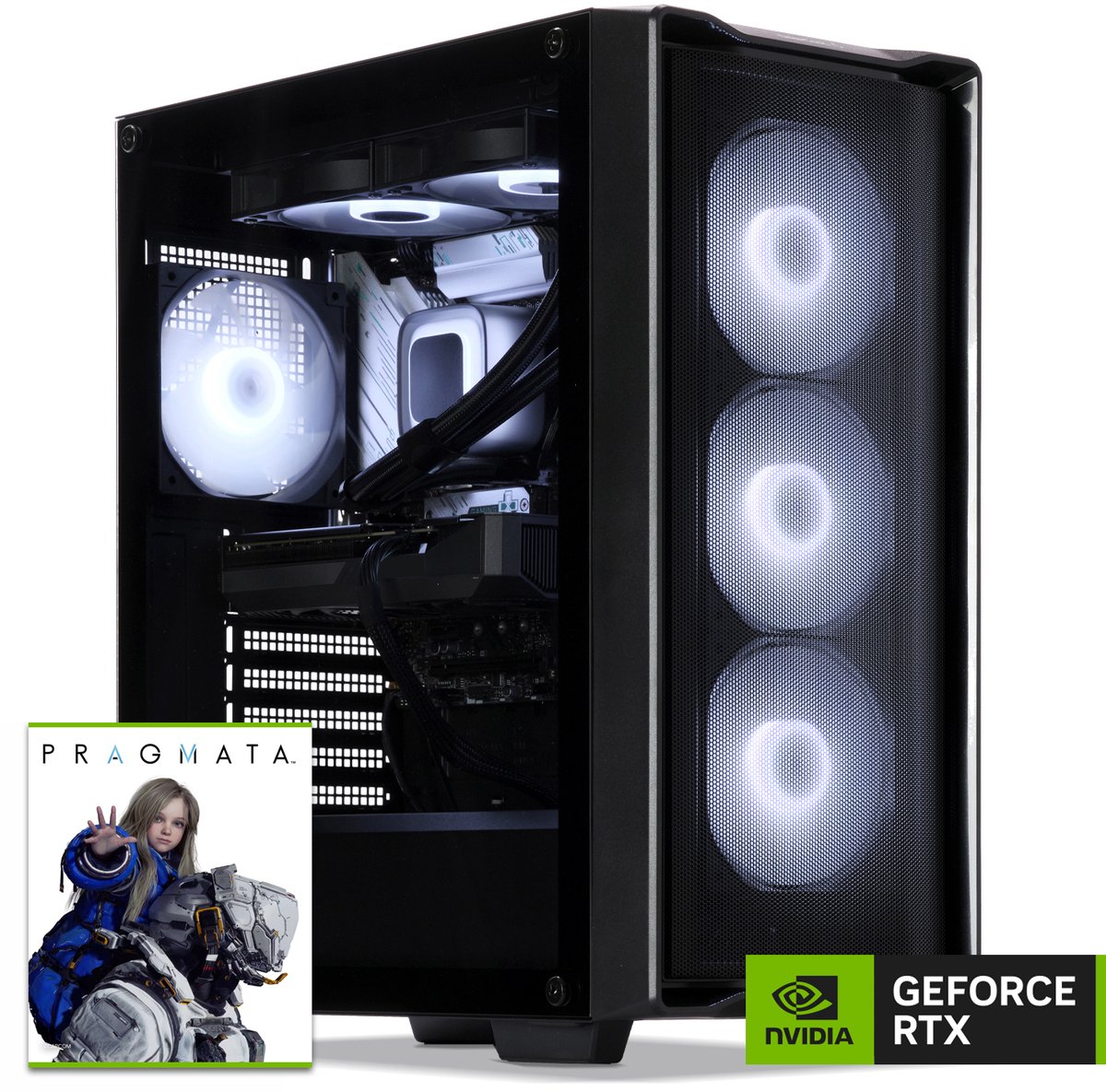 Sedatech Expert Gaming PC Waterkoeling Compact • AMD Ryzen 7 5700X 8x 3.4GHz • Geforce RTX5070Ti • 32Gb RAM • 1Tb SSD M.2 • WiFi • Windows 11 • Desktop computer