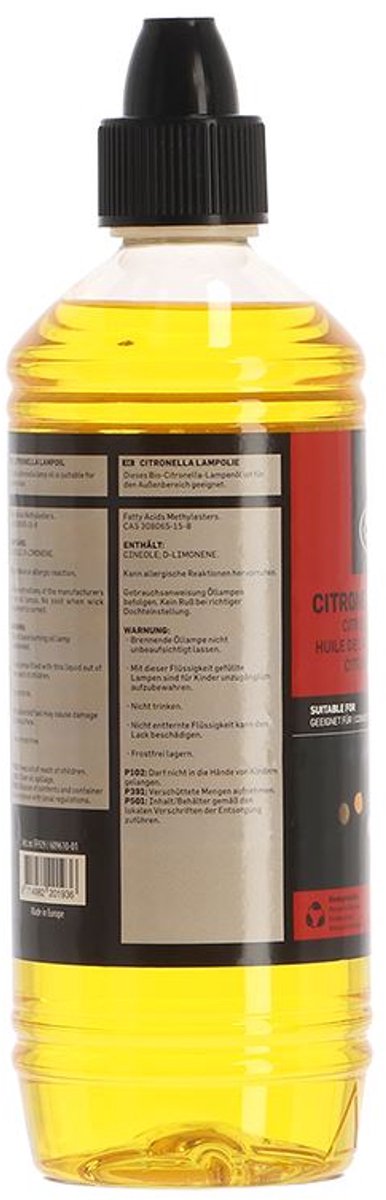 Bio citronella lampolie - Lampe olie - Anti muggen - 750 ml van Gardiol — afbeelding 5
