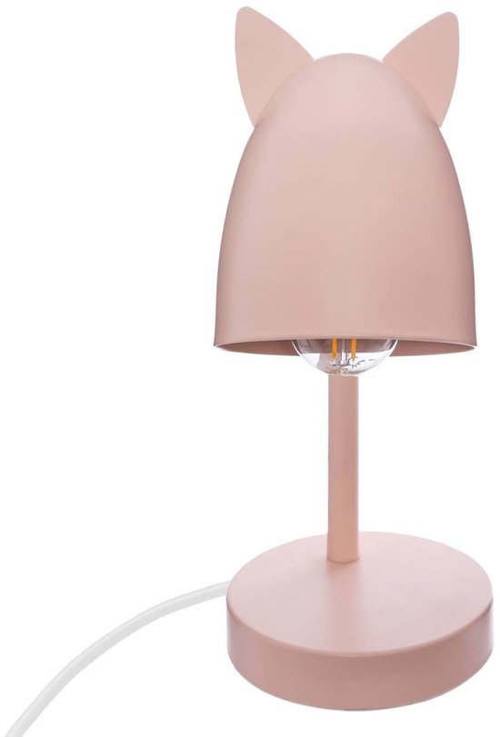 Bureaulamp met Oortjes - 18 x 12,5 x 31 cm - Roze — afbeelding 3