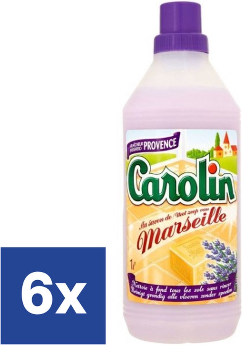 Carolin Marseille Lavendel Vloerreiniger (Voordeelverpakking) - 6 x 1 l