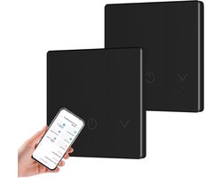 Slimme Dimmer Schakelaar - WIFI Schakelaar - Verlichting Instellen - App en Spraakbesturing - 2…