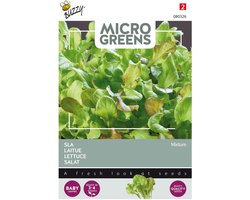 Buzzy® Microgreens, Sla Gemengd - Gezonde mix van sla-variëteiten voor snelle groei