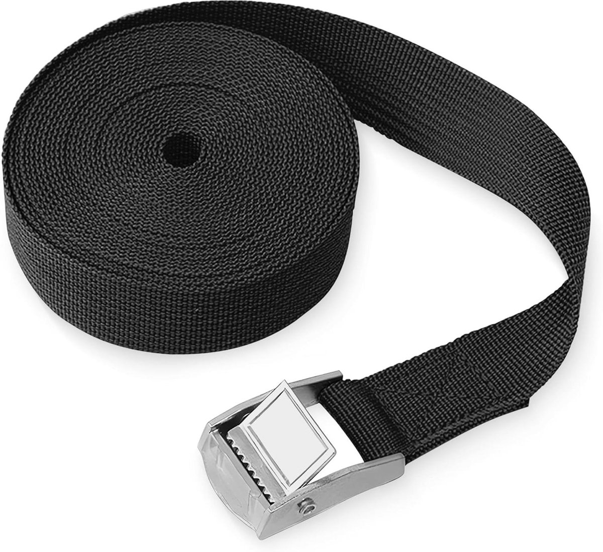 Spanbanden met Ratel - Sjorbanden Lading - Veilig Lading Vervoeren - Heavy Duty Nylon - 25 mm x 5 meter