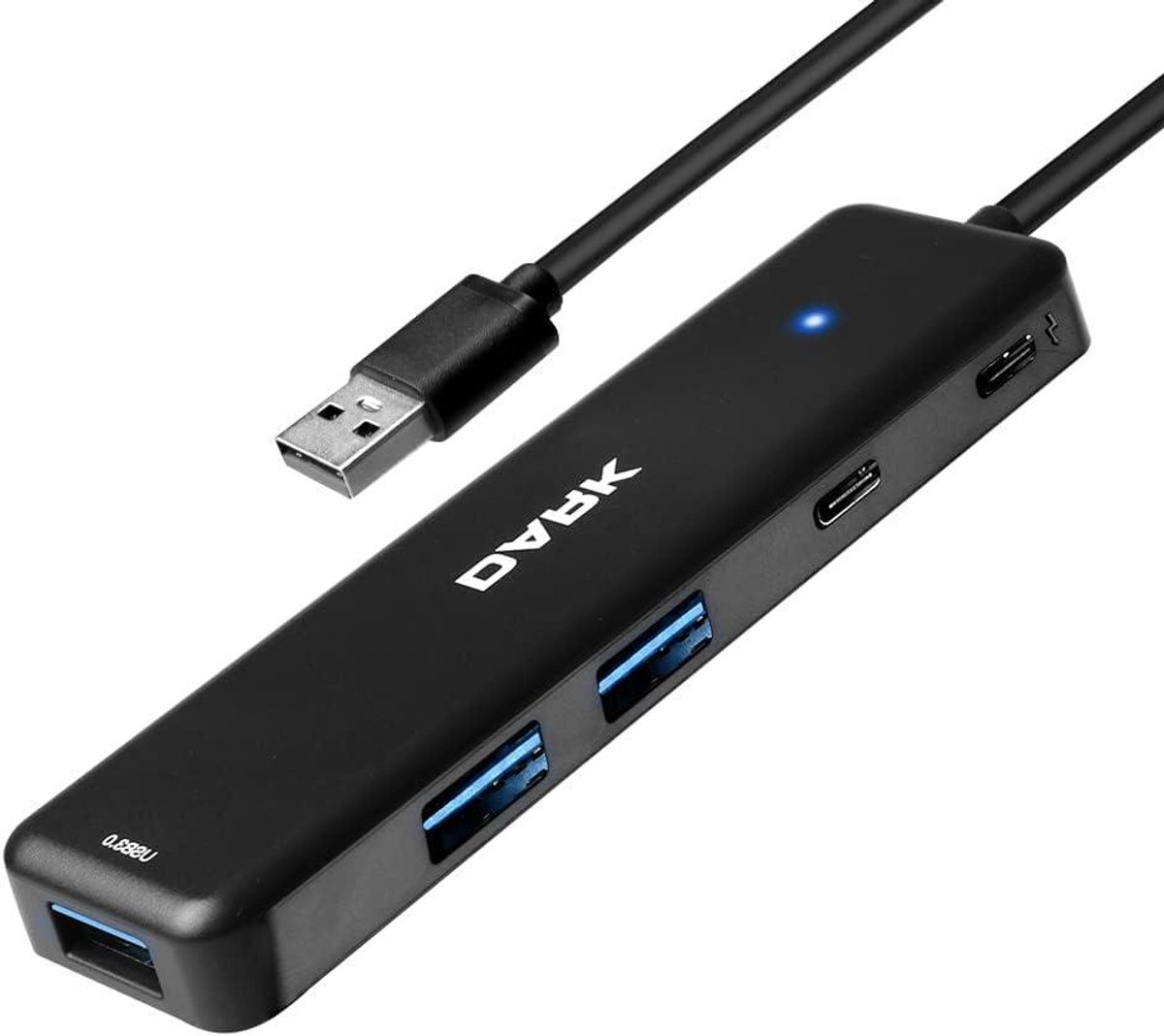 USB Hub - Verdeler Hub - Apparaten Koppelen - 5 Poorten - USB 3.2 Gen 1 - Zwart