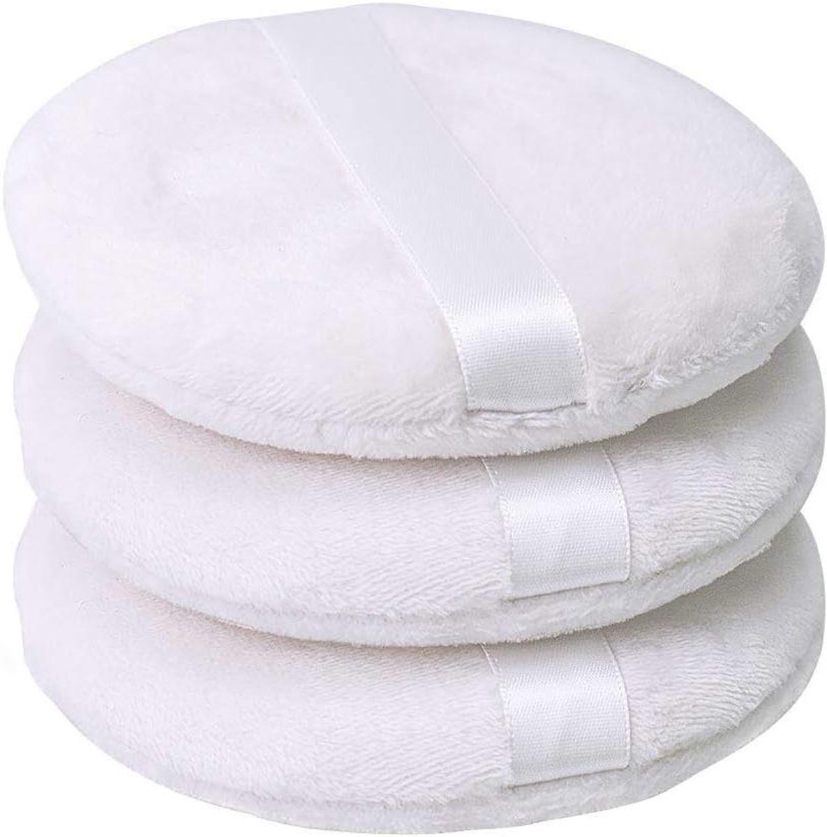 Poederdonzen - Make-updonsjes - Make-up aanbrengen - Wasbaar - 10 cm - Wit