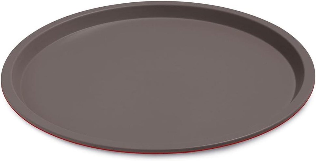 Pizza Bakvorm - Ronde Bakplaat - Thuis Bakken - Non-stick Coating - 32 cm - Rood