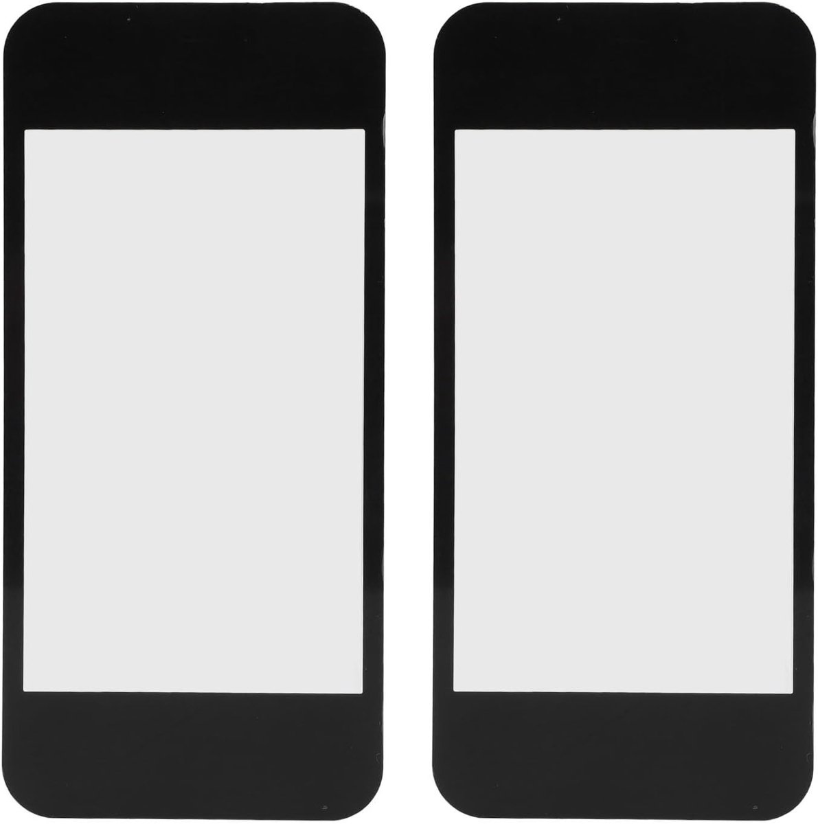 2 Stuks LCD Spiegel Voorste Schermlens Bescherming voor Nieuwe 2DS XL, Plastic Schermbeschermer, Zwart, Duurzaam en Krasbestendig