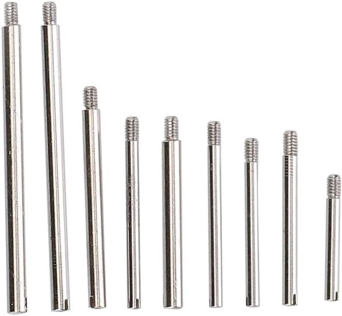 Verstelbare Horlogeband Schroeven, 10 Maten Horlogeketting Pins, Reparatietools en Opbergdoos (50 stuks) voor Horlogeherstel