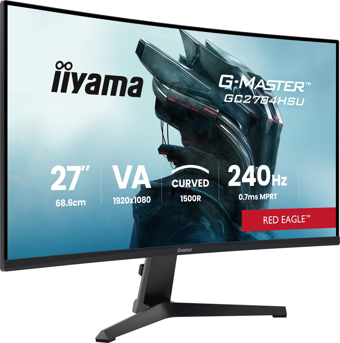 iiyama G-Master GC2784HSU-B1 Red Eagle - 27 inch - Full HD - 240Hz thumbnail 6