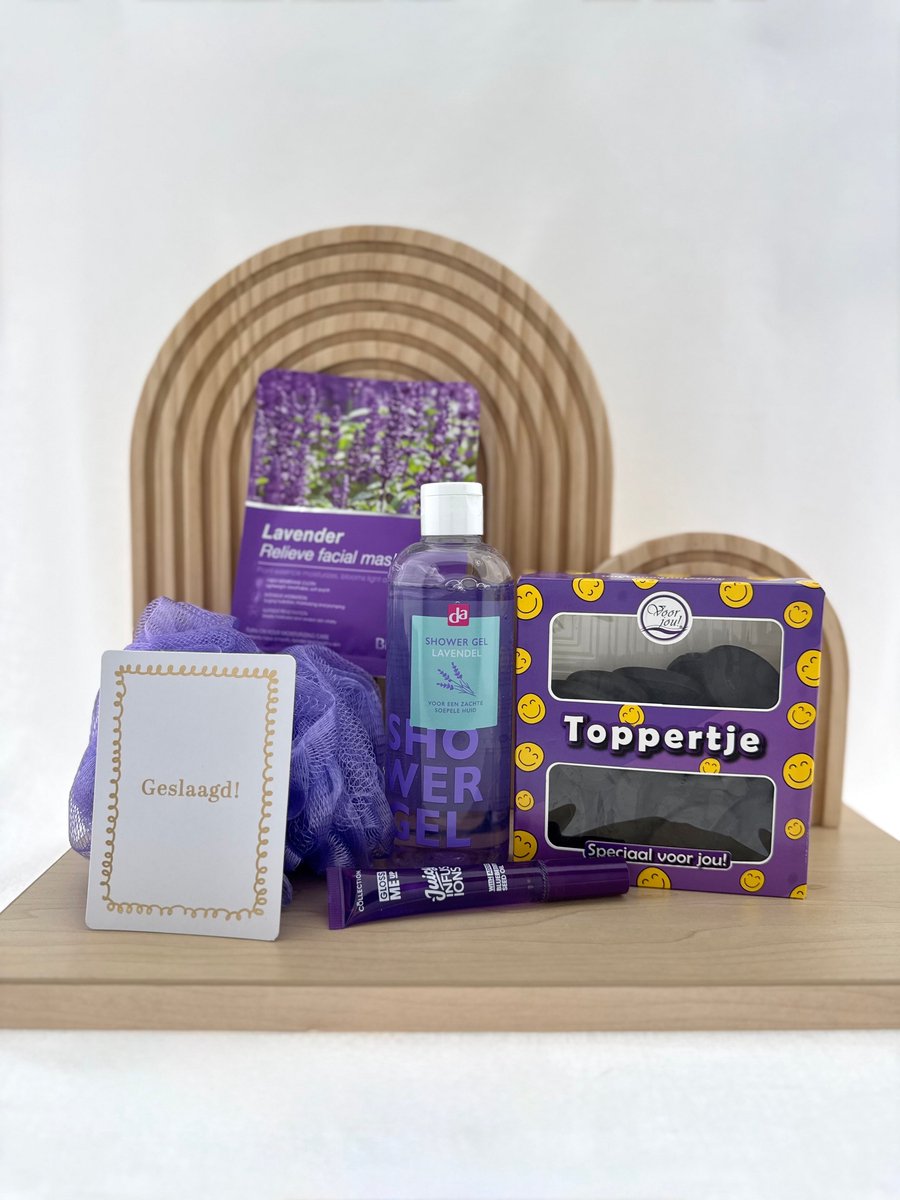 Geslaagd •Cadeaupakket Meiden• Ontspannen Lavendel - Leuk om cadeau te geven - Perfect Gifts