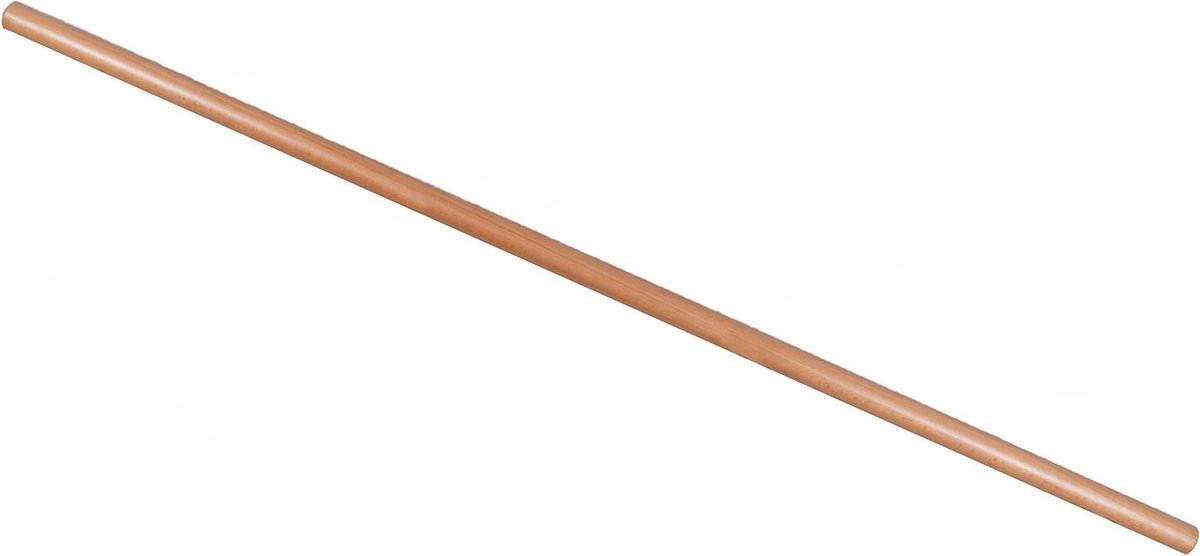 Houten Trapleuning - Massief Beuken - Veilig Lopen - Heldere Lak Afwerking - 40 mm Diameter - Natuurlijk Hout