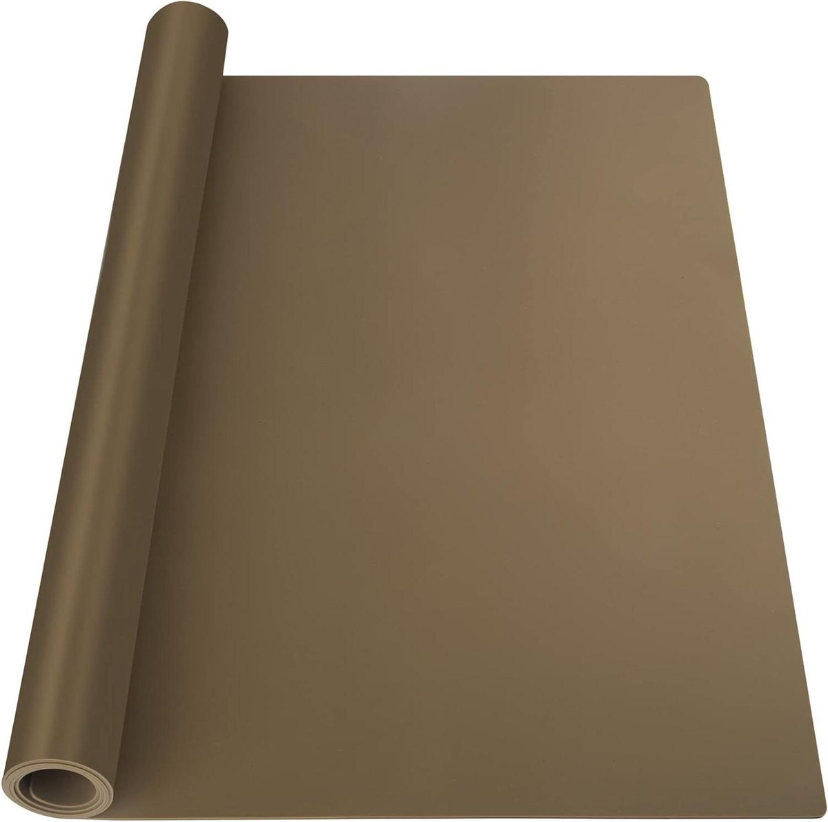 Silicone Mat - Werkblad Beschermer - Keuken Beschermen - Extra Dik - 199 x 61 cm - Taupe