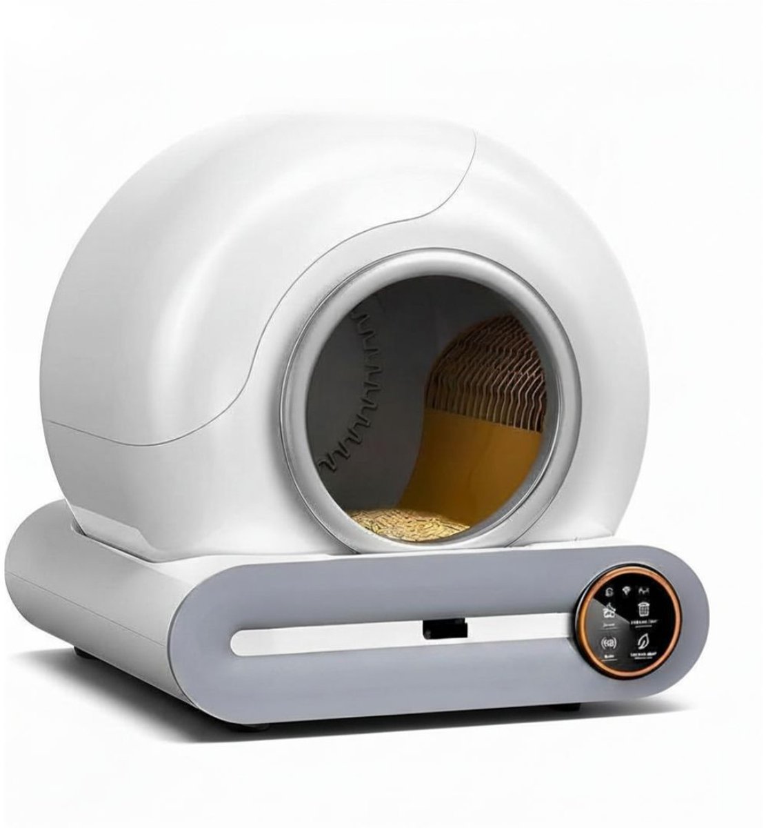 DnA® Elektrische Kattenbak - Automatische Kattenbak - Kattenbak - Wit - 55cm x 50cm x 66cm