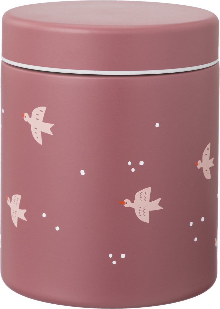 FreskThermos Lunchbox 500 ml - RVS Voedselcontainer – BPA-vrij – Lekvrije dop – Thermosbeker – Food Jar tot 6 Uur Warm – Lunchpot - Voedselpot - Paars - Swallow