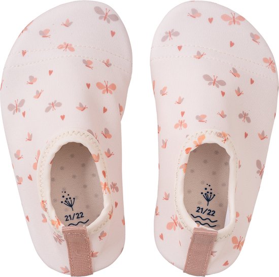 Fresk Zwemschoenen 29/30 -UV 50-bescherming – Antislip Strandschoenen – Quick Dry – Waterschoenen voor Kinderen – Elastische Pasvorm Meisjes - Creme - Butterflies